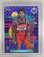 Jamir Watkins 2025 Topps Finest #133 Purple Geometric Refractor Uncommon RC /75