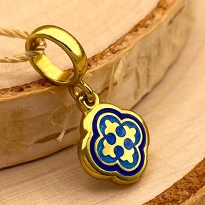 Authentic Orthodox Greek Cross Pendant 925 Silver 999 Gold Plated Hot Enamel 8x20mm 2g