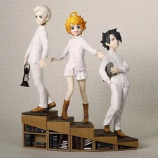 The Promised Neverland Anime Ray & Norman & Emma Figure Model PVC Statue No Box