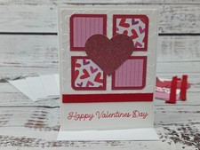 Happy Valentine's Day Greeting Card Kit #24 [Lot of 4, DIY, Multicolored Hearts]