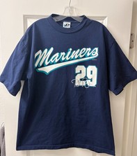 Vintage 2001 Seattle Mariners Bret Boone #29 XL Shirt Dynasty MLB Navy Cotton