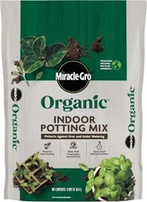 Miracle-Gro Organic Indoor Potting Mix,Protects Against Over&Under Watering 8qt.