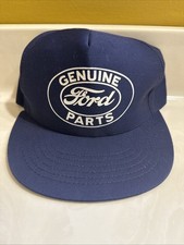 Vtg FORD MOTOR COMPANY PARTS BLUE SNAPBACK HAT Made In USA