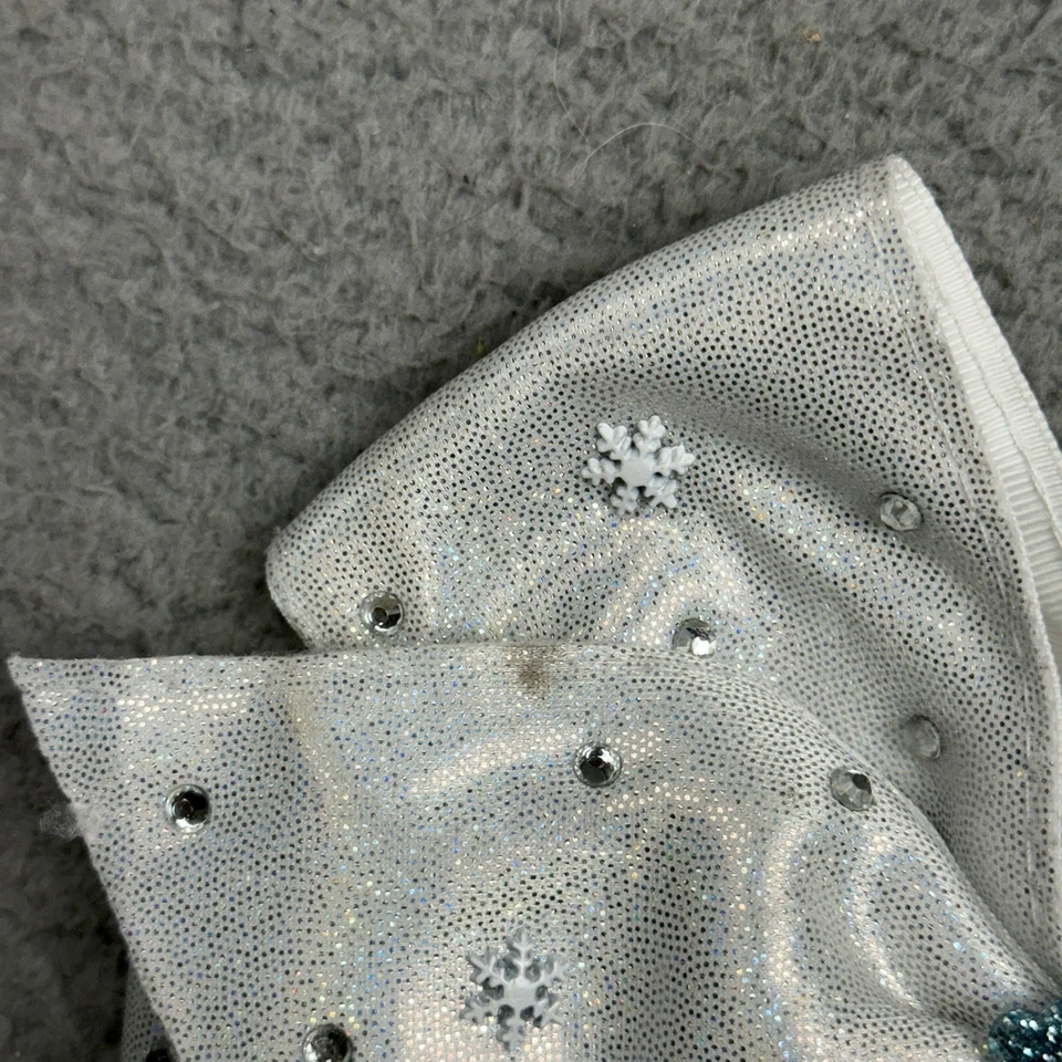 Lazo de pelo congelado grande iluminado de Disney Anna Elsa Arendelle copos de nieve blancos Foto 2 de 4