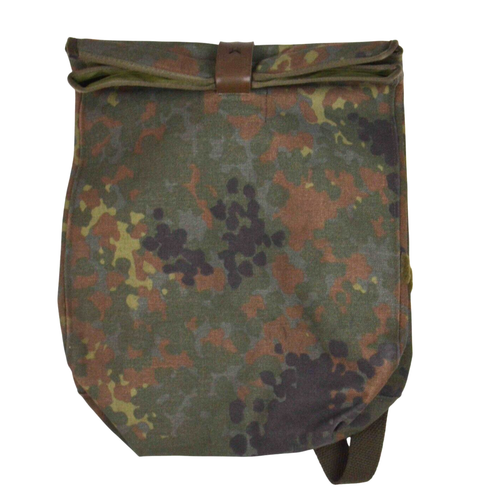 German Bundeswehr Flecktarn Camo Field Pack Respirator Gas Mask Bag Waterproof