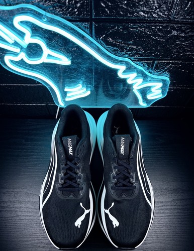 Puma MagMax Nitro Elite Scarpe da Corsa Uomo Sneakers da Passeggio Nero Bianco - 9,5 - Foto 3 di 5