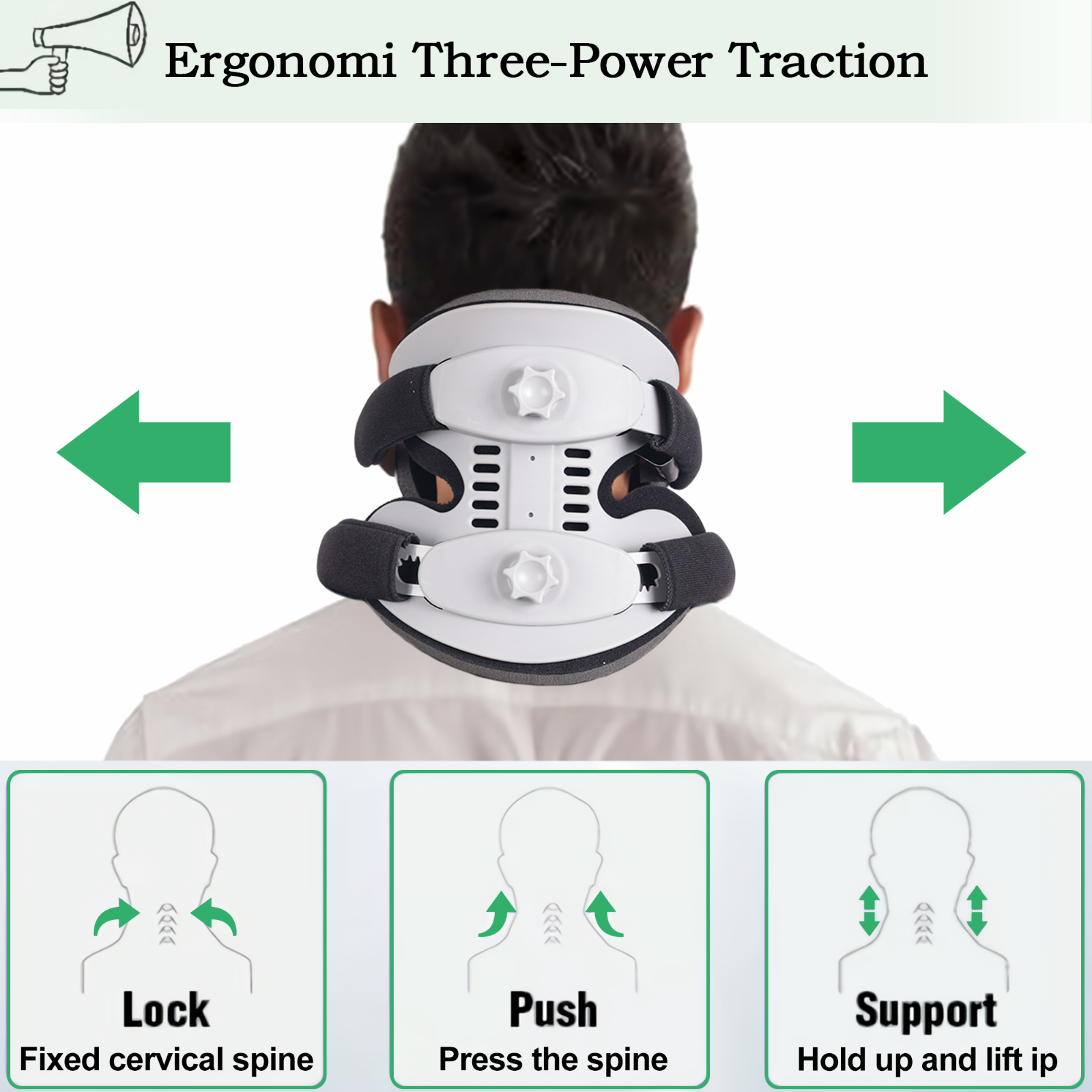 Cervical Collar Neck Brace, Cervical Neck Traction Device eBay