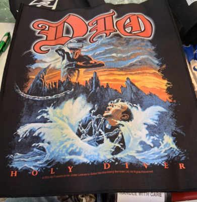 DIO BACK PATCH NEW RARE COLLECTABLE WOVEN ENGLISH IMPORT BACKPATCH BLACK SABBATH