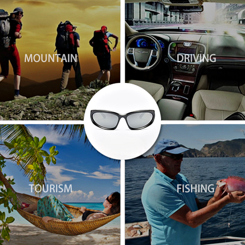 Y2K Fashion Stylish Outdoor Eyewear Unisex Sunglasses UV400 Silver Anti Glare - Foto 5 di 10