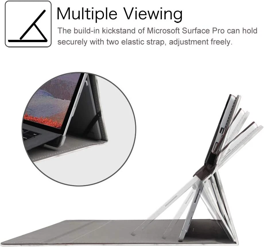 Case for Microsoft Surface Pro 7 Plus/Pro 7 6 5 4 12.3 Portfolio Business Cover - Image 3 of 4