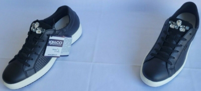 Womens Size 41/9.5 Black IGI\u0026CO Sportiva Dentro Made in Italy Leather  Sneakers | eBay