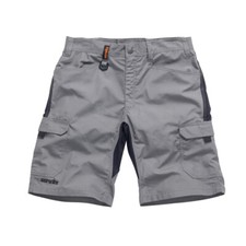 Scruffs Trade Flex Shorts Graphite Lightweight Ripstop Fabric Tradesman Workwear