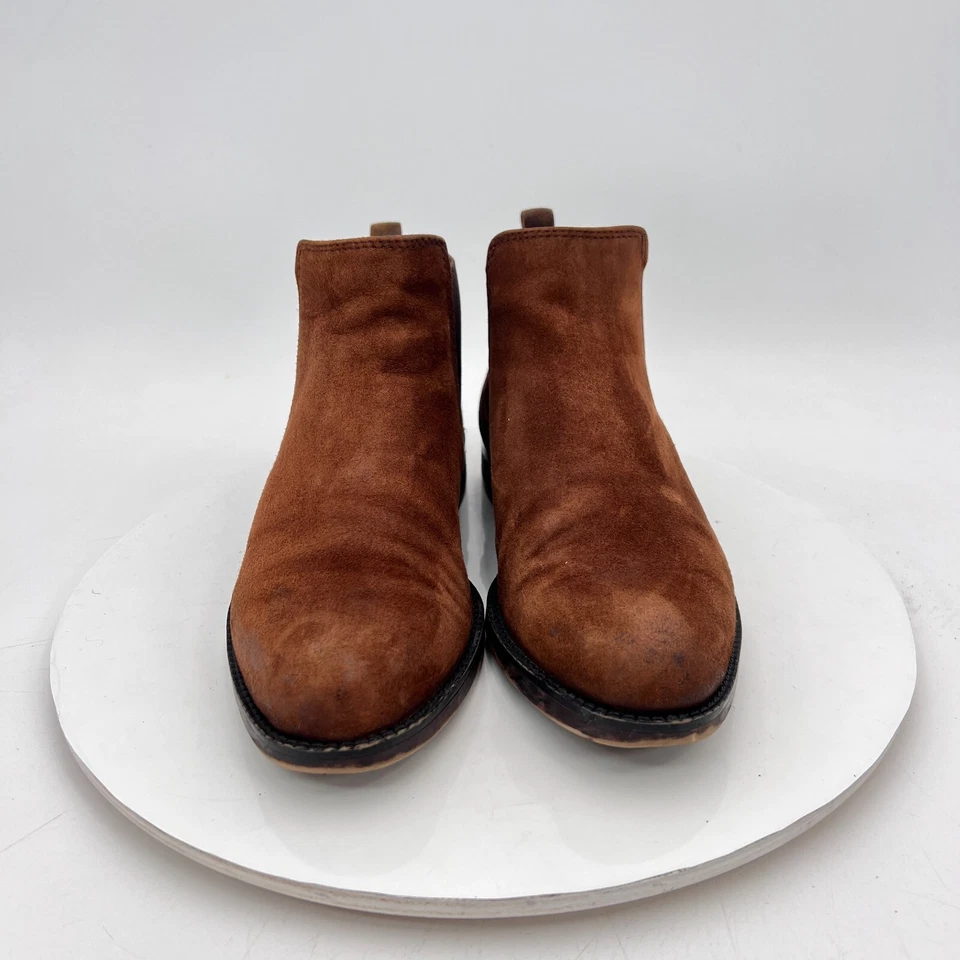 Franco Sarto Happily Women Size 7 M Brown Leather Side Elastic Chelsea Boot - image 2 of 4