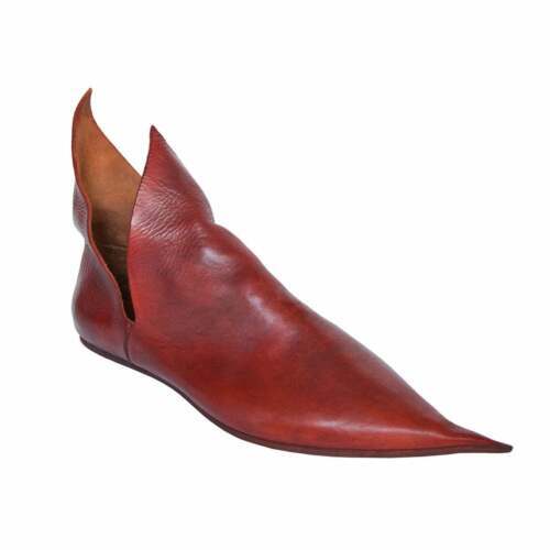 Boots Women's Medieval Shoes Poulaine Long-toe Medieval Shoes