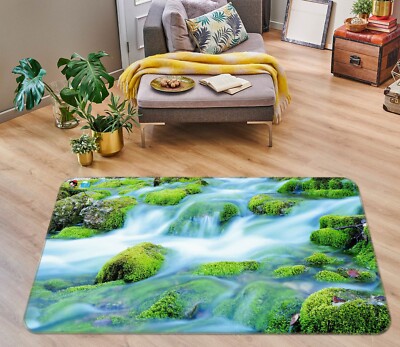 3D Green Moss ZHUA3065 Game Non Slip Rug Mat Photo Carpet Vera 2023