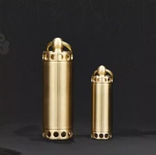 Brass Waterproof Pill Box Organizer Container Case Storage Tank Key chain EDC