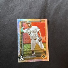 Abraham Toro Sand Glitter Parallel 2025 Topps Series One #245 Oakland Athletics
