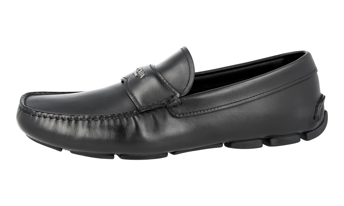 Driving Prada Men's Shoes Dress LUXURY PRADA LOGO DRIVING