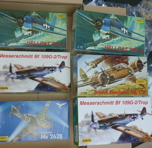 Kits de modèle d'avion Intech MS T24 T31 T35 T37 F6 Hellcat Bf 109g-2 Bristol Blenheim - Photo 1/11