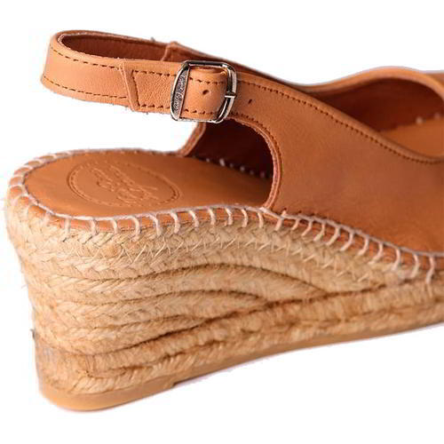 Toni Pons Croacia Womens Ladies Brown Slip On Espadrille Wedge Sandals