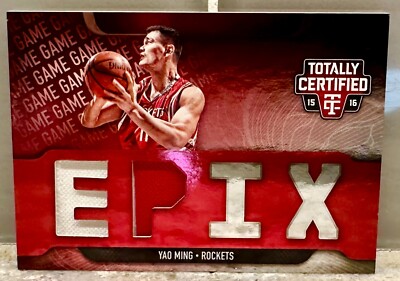 JERSEY NUMBER MATCH! 2015-16 Totally Certified Epix Yao Ming 11/49! GU JERSEY!