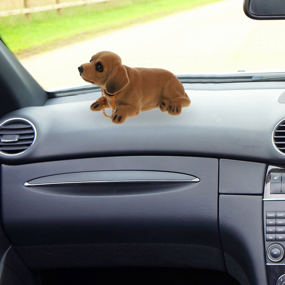 Puppy Figurines Dog Statue Car Interior Display Rocking Head Office eBay