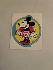 Vintage 80s - Walt Disney Productions - Glossy Minnie Mouse Sticker