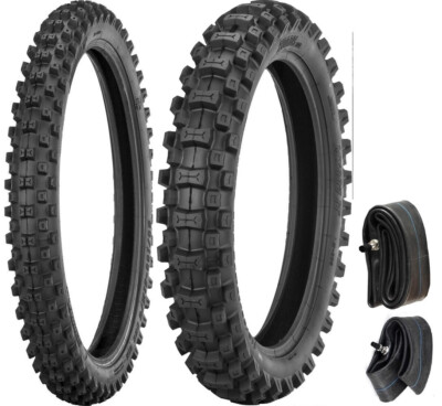 SEDONA 60/100-14 & 80/100-12 MX88 MINI OFF-ROAD DIRT TIRE SET + TUBES SUZUKI 