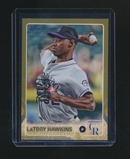 LATROY HAWKINS 2015 TOPPS GOLD PARALLEL 1408/2015 #683