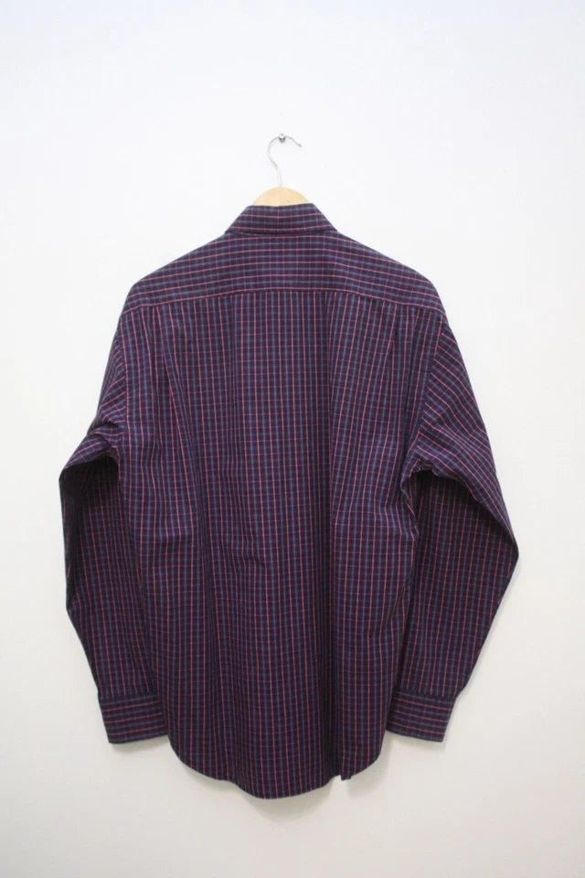 Camisa Yves Saint Laurent Vintage Púrpura Cuadros M Para Hombre Foto 4 de 4