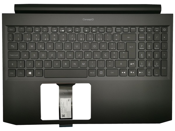 Acer Conceptd CN515-71P Cover Handauflage Tastatur Portugiesisch Schwarz-image