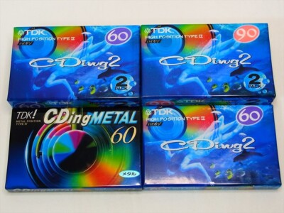 Cassette Tape TDK  METAL POSITION  TYPE IV CDM-60K ＆HIGH POSITION   Lot of 6 #85