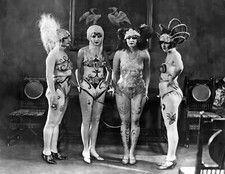 Vintage Tattoo Image 14 x 11" Photo Print