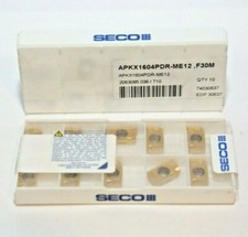 APKX 1604PDR ME12 F30M SECO *** 10 INSERTOS *** ACERO / INOXIDABLE ***