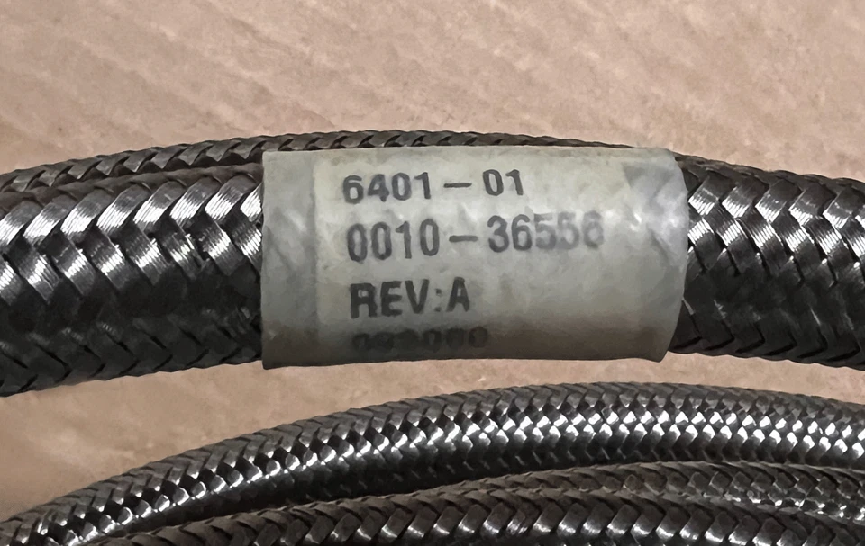 0010-36556 ASSY MANGUERA 50 FT, AMAT-1/CABEZA DE ACERO-1, 3, 5 MATERIALES APLICADOS SS Trenzado Foto 4 de 4