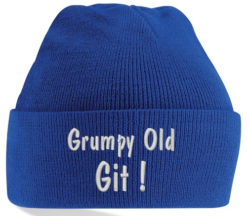 Bestickte mürrische alte Git Beanie Mütze Vatertag lustig Opa sarkastische Mütze - Bild 6 von 8