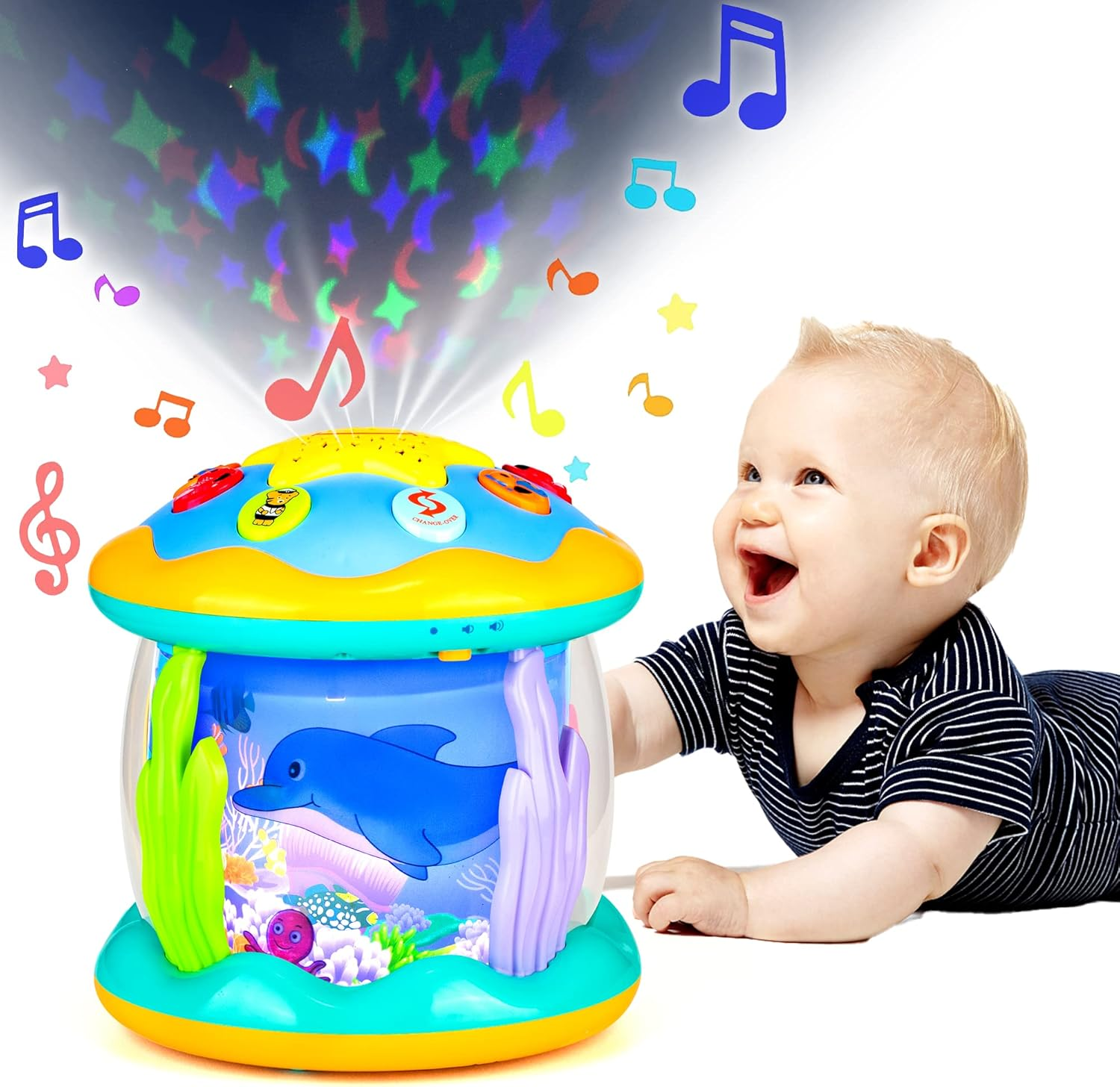Musical Light-Up Tummy Time Toy for Babies 6-18 Months