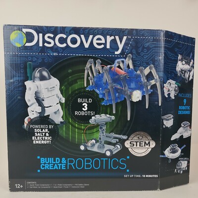 DISCOVERY BUILD AND CREATE ROBOTICS W/ 9 ROBOT DESIGNS Stem Brand New Never Open