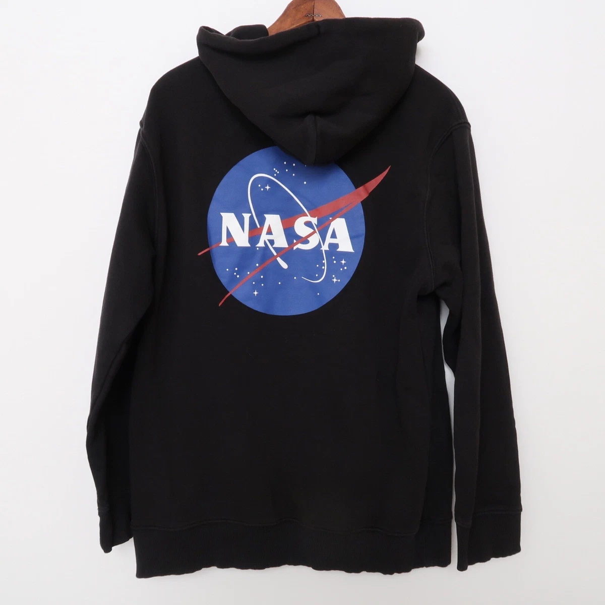 toxicidad fácilmente Mentalidad H&M Sudadera con Capucha Negra de la NASA Logotipo Espacial Talla Grande  con Capucha Para Hombre HM L.O.G.G. | eBay