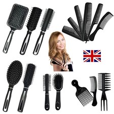 Hair Brush Comb Set Professional Hair Styling Tool Black Hairdressing Salon Gift