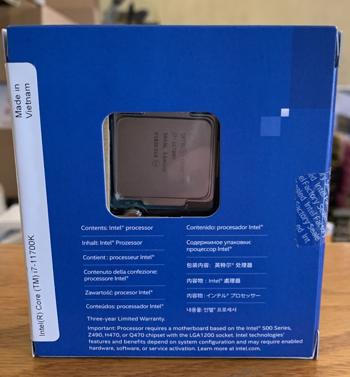 Intel Core i7-11700K Rocket Lake 8-Core 3.6 GHz LGA 1200 125W