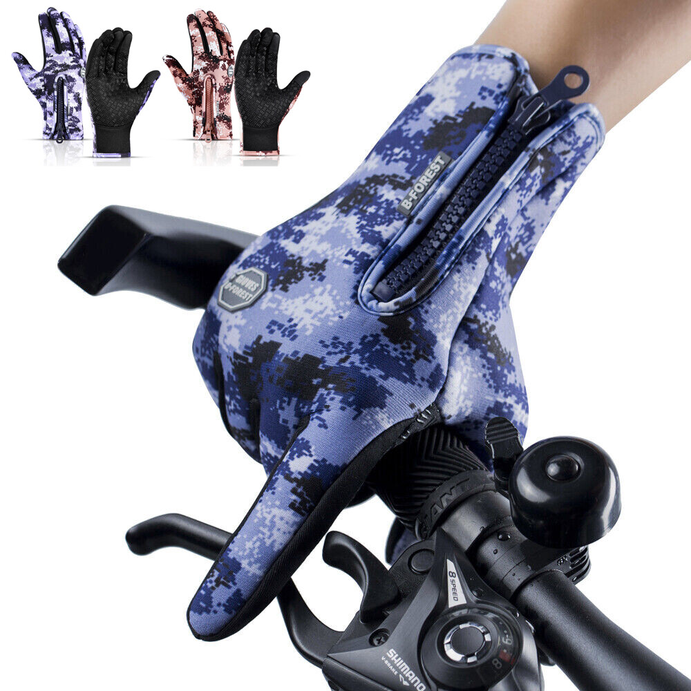 Winter Gloves Men Ski Snow Touch Screen Thermal Warm Gloves for Cycling Driving-image