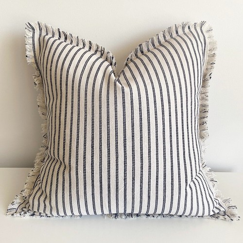Mix Match Sofa Pillow Cases BOHO Black/Beige Fringe Tufted Cushion Cover 45S - Picture 8 of 11