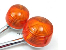 2X Front turn signal indicator for Suzuki T500 T500J T500R T350 (I) Rebel 