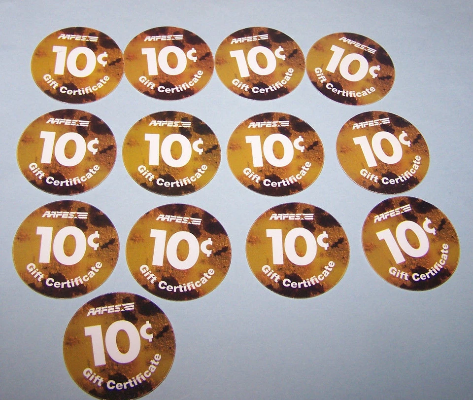  14th  Print  10 Cent  Set of AAFES  Pogs  from 2010 About Uncir. - Image 3 of 4