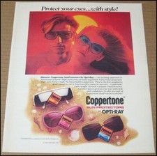 1986 Coppertone Sunglasses Print Ad Advertise...