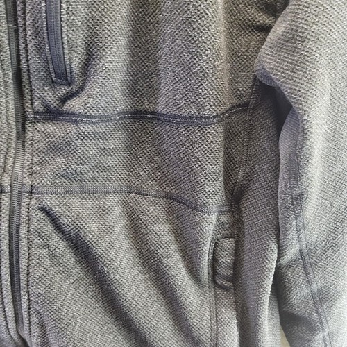 Duluth Trading Fleece Full Zip Tradesman Utility Jacket Sweater Mens Medium Gray - Picture 4 of 16