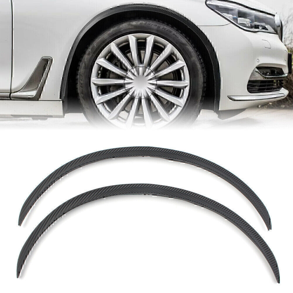 Carbon Fiber Car Wheel Eyebrow Arches Lips Fender Flares Protector Trim Cover