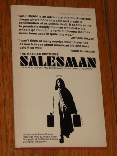Signet film Maysles Brothers' SALESMAN relié-in pb 1ère impression 1969 Albert David - Photo 1 sur 5