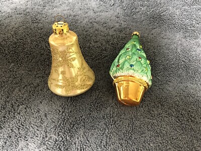 Vintage Christmas Ornaments Tree Marked Columbia
